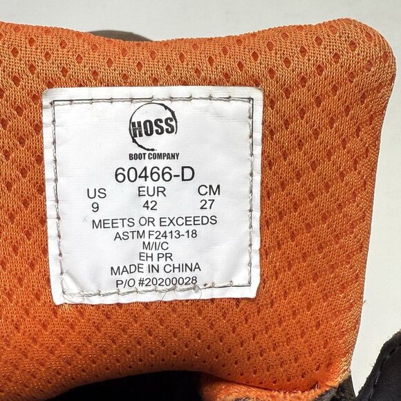 HOSS Hudson Composite Toe Work Boots Mens 9 Brown Leather Insulated Waterproof - Picture 14 of 16